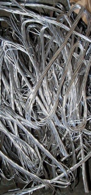 złom - linki aluminiowe